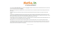 Desktop Screenshot of matka.in